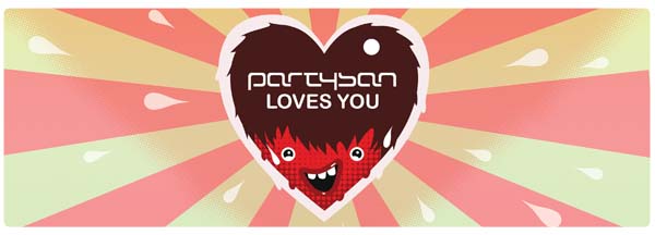 Invitation "Partysan loves you"